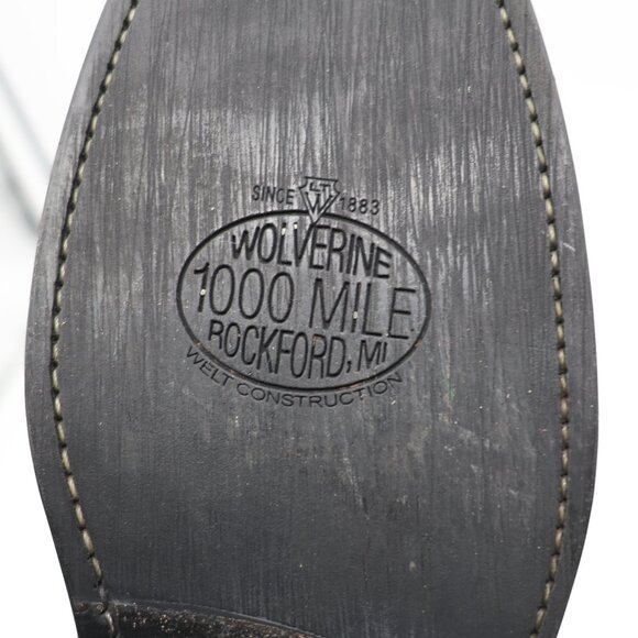 Wolverine 1000 Mile Black Suede Leather Classic Boots Men’s Size 10 D Pull On main image 4